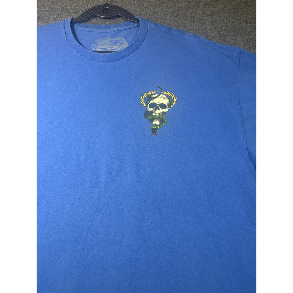 Powell Peralta Mike McGill Skull and Snake Graphic T-Shirt XXL Blue